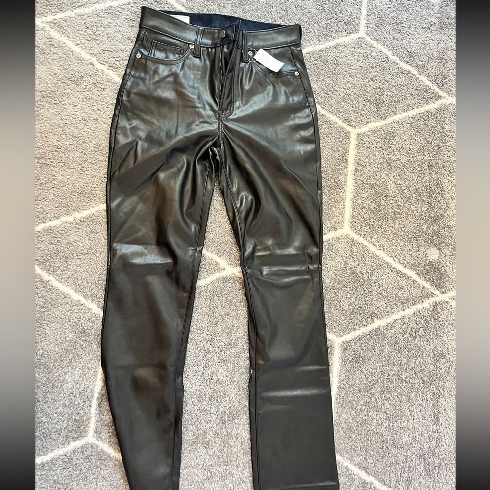 Black leather pants